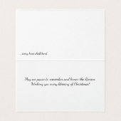 Op een gebogen knie kaart (Binnenkant ongevouwen)