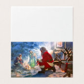 Op een gebogen knie kaart (Buitenkant ongevouwen)