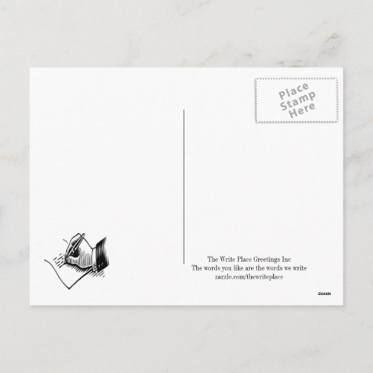 Op een geweldige valentijn kaart (Achterkant)