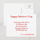 Op een geweldige valentijn kaart (Voorkant / Achterkant)