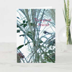Op een goede vriend kaart