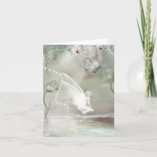 Op een Grijze Lege Kaart van de Ochtend (Voorkant)