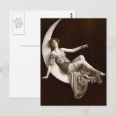 Op een halve maan briefkaart (Voorkant / Achterkant)