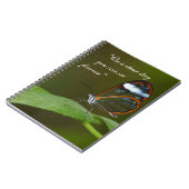 "Op een heldere dag" Glasvleugelvlinder ontwerp Notitieboek (Linkerzijde)