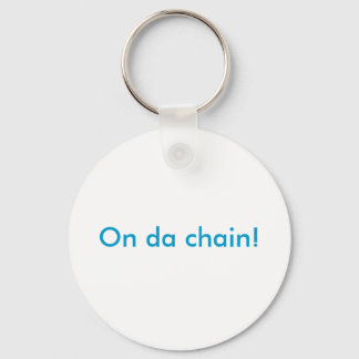 Op een ketting. sleutelhanger
