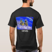 Op één knie om twee redenen t-shirt (Achterkant)