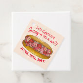 Op een kreeftenbroodje gefeliciteerd Maine Sandwic Bedankjes Labels (In situ)