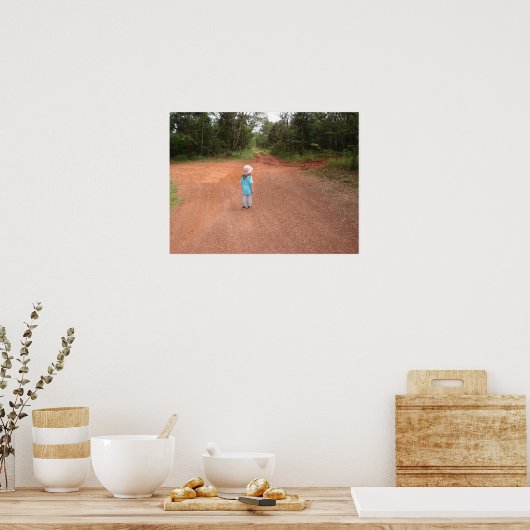 Op een kruispunt poster (Keuken)