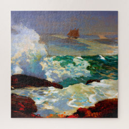 Op een Lee Shore Winslow Homer 1900 Legpuzzel