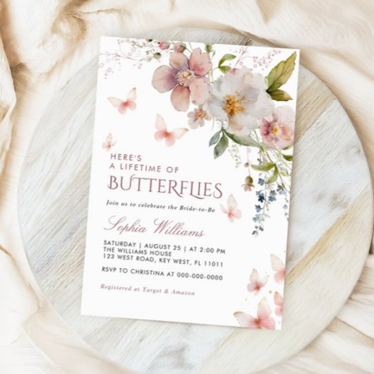 Op een leven lang vlinders Vrijgezellenfeest Kaart