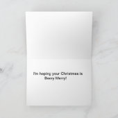 Op een lieve nicht feestdagen kaart (Binnen)