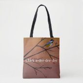 Op een Limb Chick-a-dee-dee-dee Tote Bag (Voorkant)
