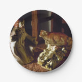 OP EEN MANGER PAPIEREN BORDJE (Voorkant)