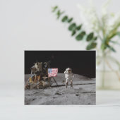 Op een marché sur la Lune Briefkaart (Staand voorkant)