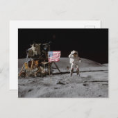 Op een marché sur la Lune Briefkaart (Voorkant / Achterkant)