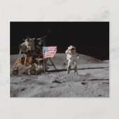 Op een marché sur la Lune Briefkaart (Voorkant)