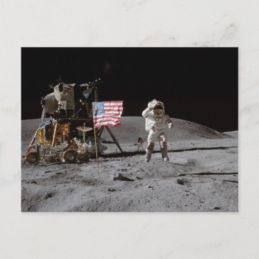 Op een marché sur la Lune Briefkaart (Voorkant)