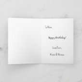 Op een minuut ben je.....grappige kaart (Binnen)