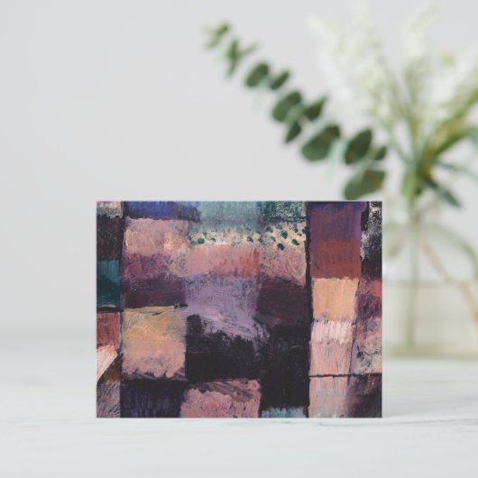 Op een Motif uit Hammamet door Paul Klee Briefkaart (Staand voorkant)