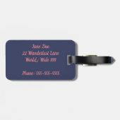 Op een nieuw avontuurlijk Bagagelabel (Achterkant horizontaal)