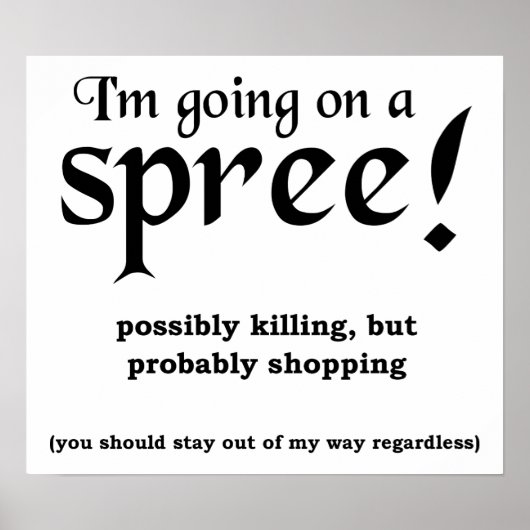 Op een Poster van Spree Funny (Voorkant)