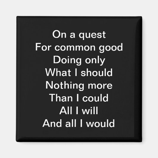 Op een quest magneet (Voorkant)