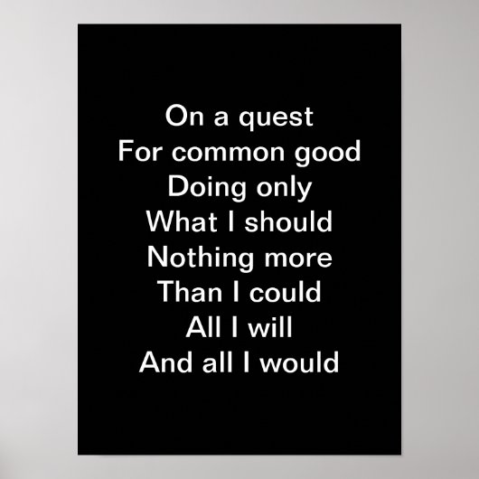 Op een quest poster (Voorkant)