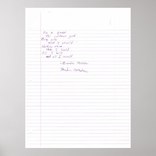 Op een quest poster (Voorkant)