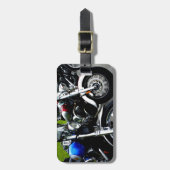 Op een rij bagagelabel (Voorkant verticaal)