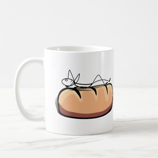 Op een rol koffiemok (Links)