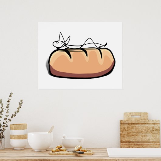 Op een rol poster (Keuken)