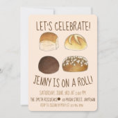 Op een Roll laten de Gefeliciteerde Partij vieren Kaart (Voorkant)