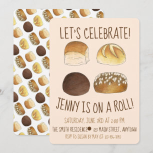 Op een Roll laten de Gefeliciteerde Partij vieren Kaart