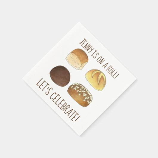 Op een Roll laten de Gefeliciteerde Partij vieren Servet (Hoek)