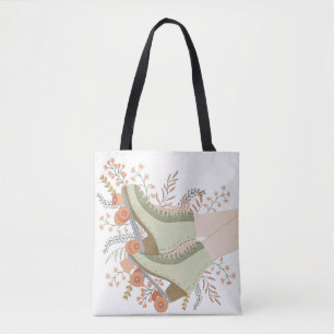 Op een roller schaatsen! tote bag