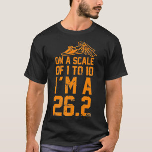 Op een schaal van 1 tot 10 cross-country marathon  t-shirt