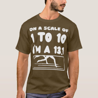 op een schaal van 1 tot 10 x 27 m bij een 131 lope t-shirt