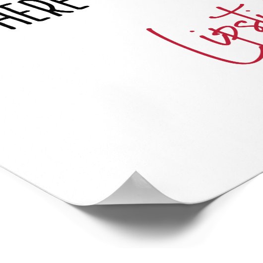 Op een slechte dag is er altijd een lippenstift poster (Hoek)