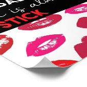 Op een slechte dag is er altijd een lipstick-prijs poster (Hoek)