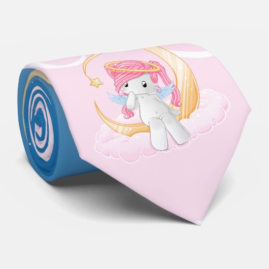 Op een ster wachten stropdas (Opgerold)