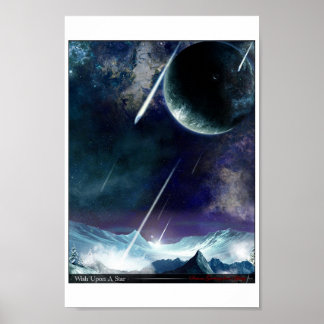Op een ster wensen poster