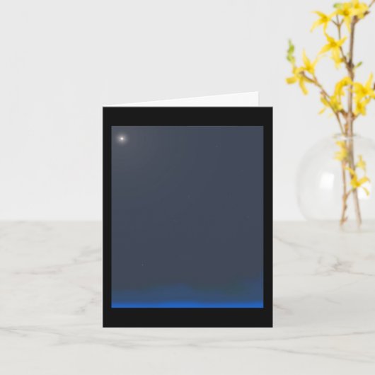 Op een ster zitten kaart (Gele Bloem)