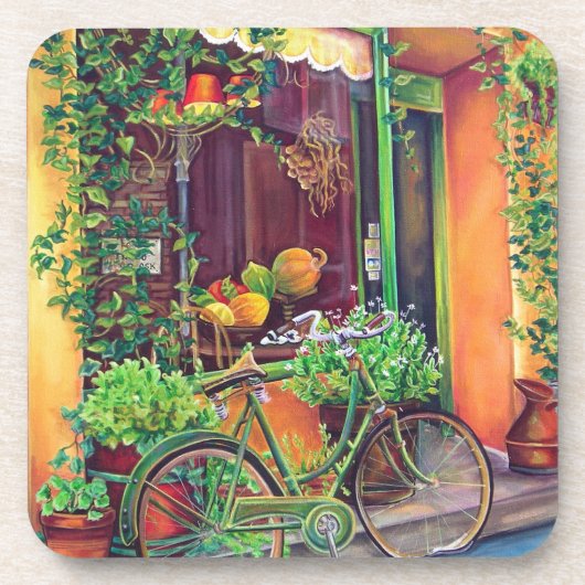 Op een straat in St. Remy Onderzetter Set van 6 (Voorkant)