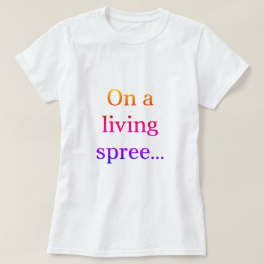 Op een T-shirt met levenspruitstuk (Design voorkant)