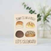 Op een uitnodiging voor een rolfeest (Staand voorkant)