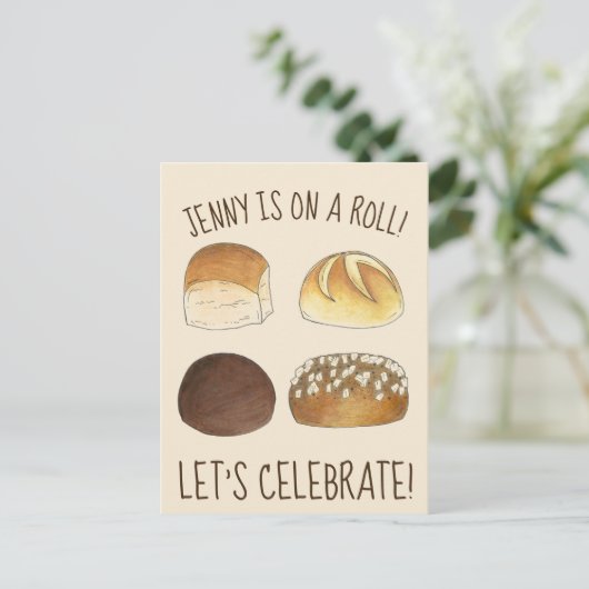 Op een uitnodiging voor een rolfeest (Staand voorkant)