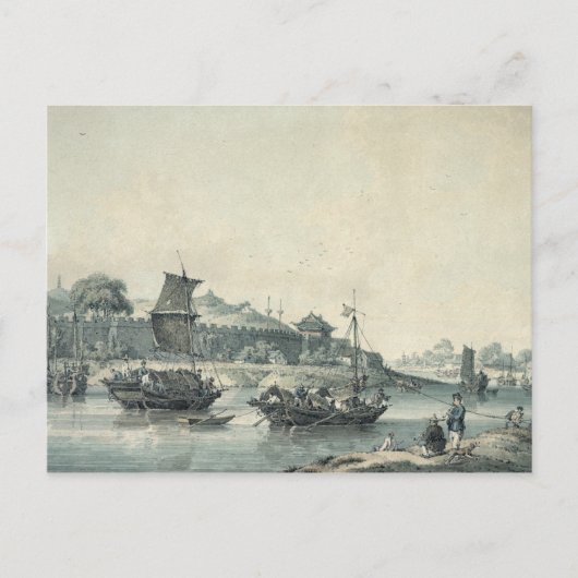 Op een van de rivieren van China Briefkaart (Voorkant)