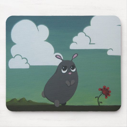 Op een vlak muisblok muismat (Voorkant)