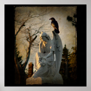 Op een vleugel poster