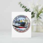 Op een vliegtuig kan niemand je horen schreeuwen briefkaart (Staand voorkant)